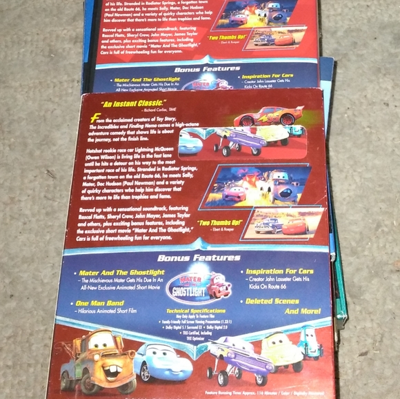 Disney Cars dvd - Picture 2 of 2